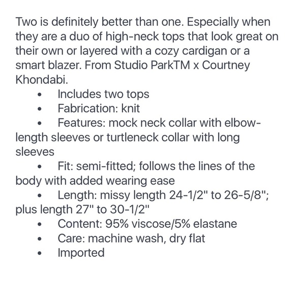 QVC Studio Park half-sleeve ribbed mock neck - Picture 8 of 9